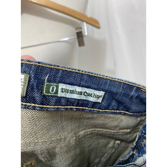 Cello Woman’s Jean's Blue Denim Straight Slim Leg 5-Pocket Size 0 x 32 - Picture 10 of 12